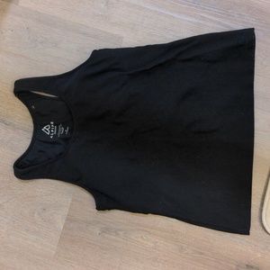 Black athletic tank top